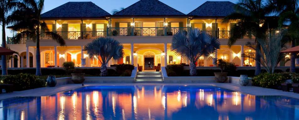 Pool at Dusk - Jumby Bay Island