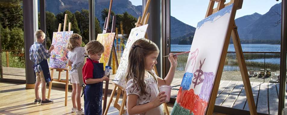 Painting at Llao Llao  