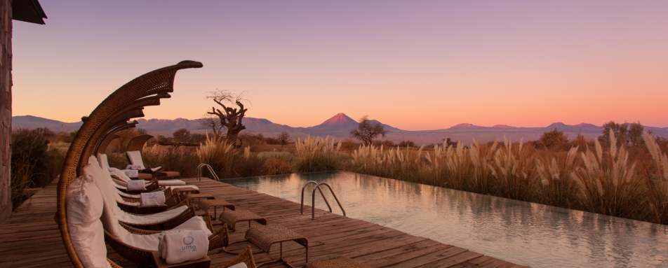 Tierra Atacama pool - From Argentina to Chile