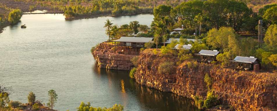 Aerial - El Questro Homestead 