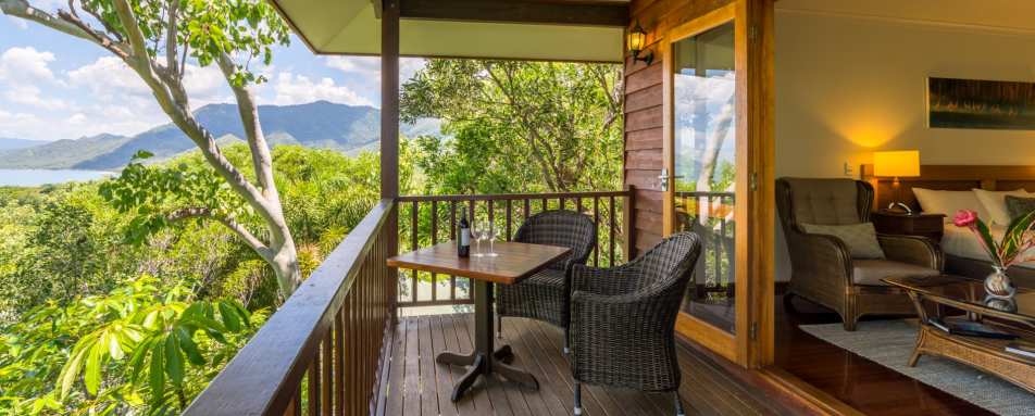 View from the Coral Sea Bungalow - Thala Beach Lodge