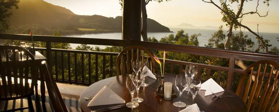 Dining at Osprey restaurant  - Thala Beach Lodge