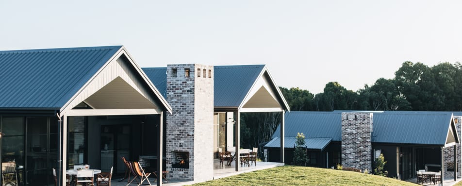 Outdoor Area and Fireplace 