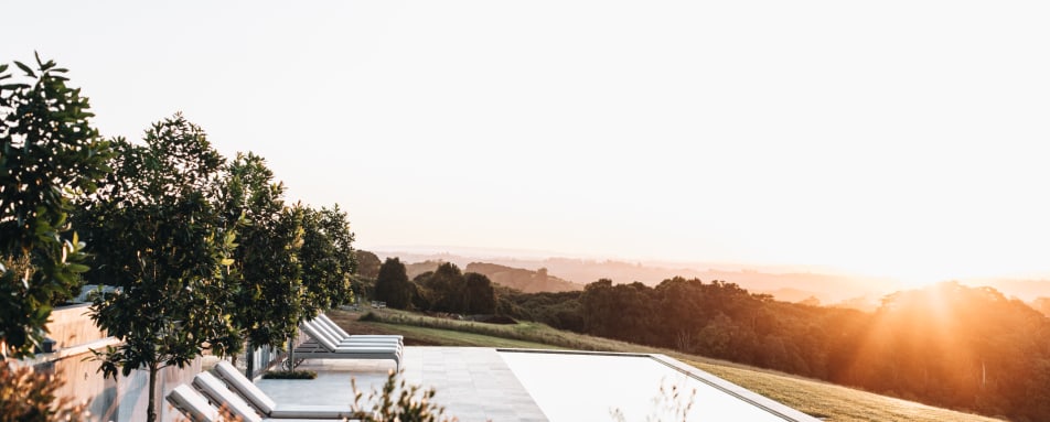 Pool View at Sunrise 