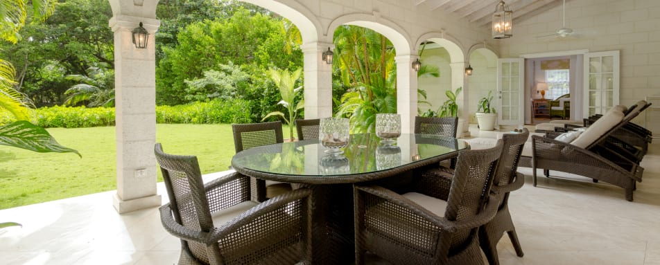 The Patio of Ixora Villa 