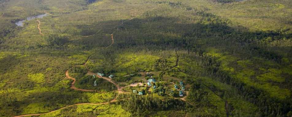 Aerial shot of Hidden Valley