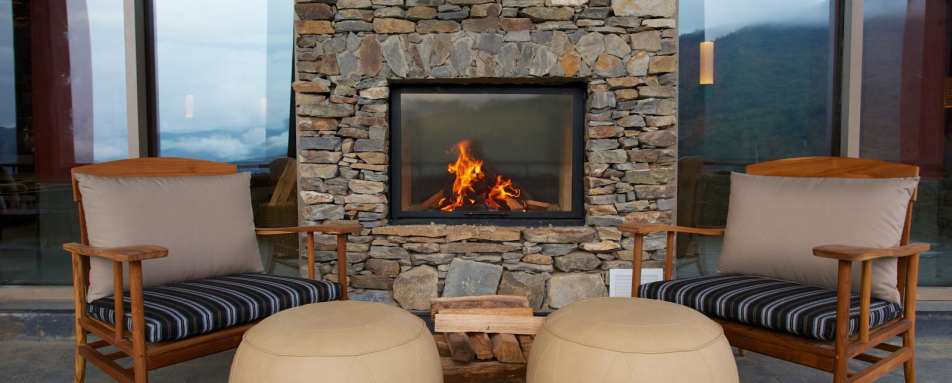 Fireplace - Gangtey Lodge