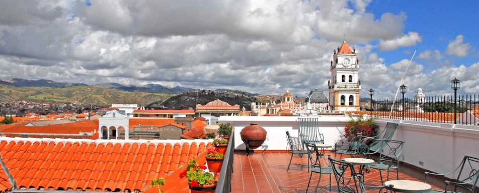 The terrace - Hotel Parador Santa Maria La Real 
