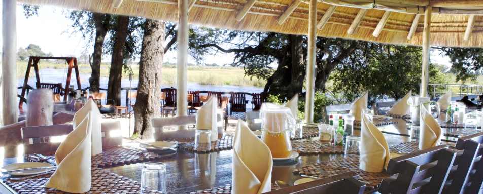 Kwando Lagoon Camp Dining