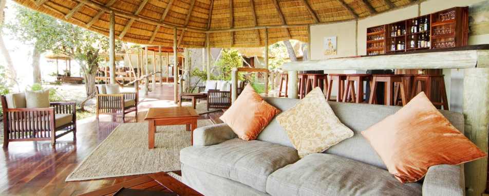 Kwando Lagoon Camp Lounge