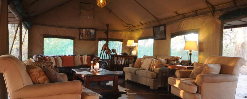 The mess tent - Macatoo Camp