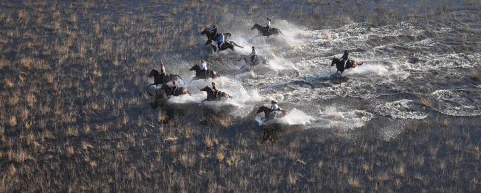 Riding through the delta - Macatoo Camp