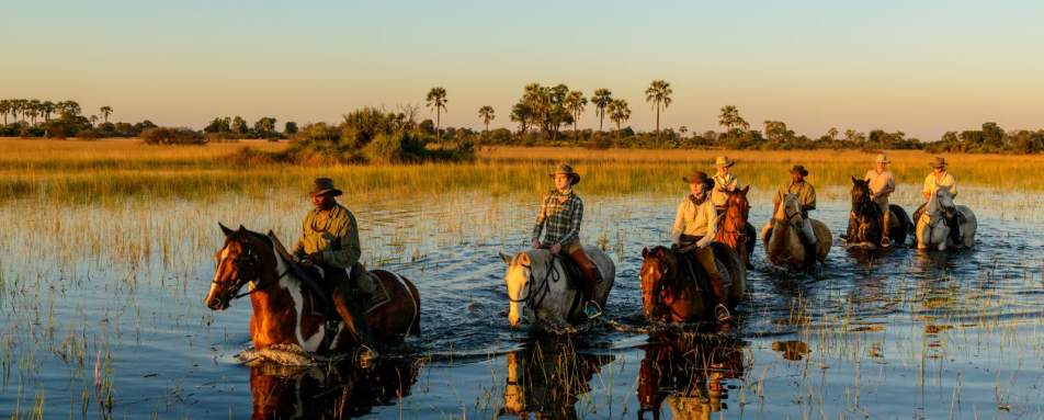Riding through the waterways - Macatoo Camp