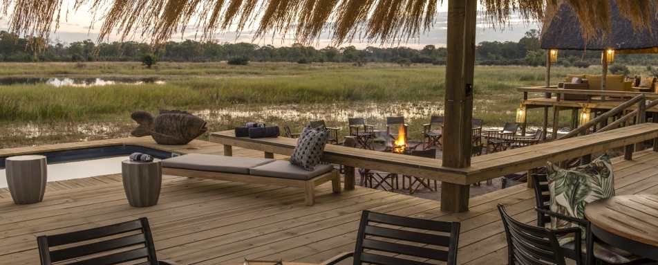 Deck at dusk - Sable Alley