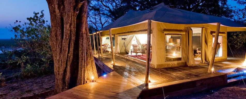 Tent at night - Zarafa Camp