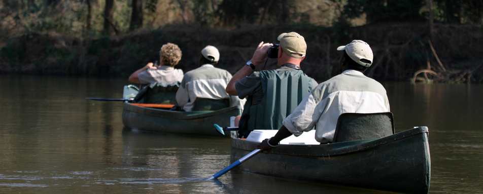 Canoeing on the Zambezi River