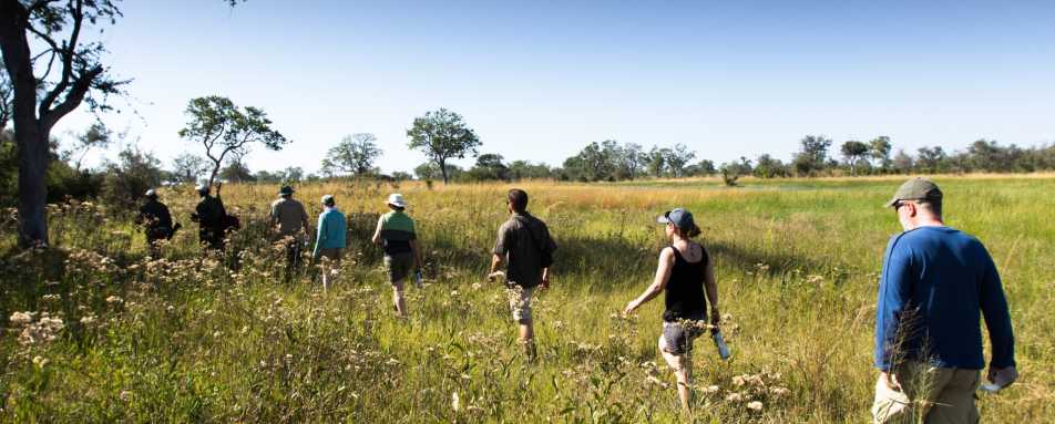 Bush walk in Selinda - Botswana for Teenagers
