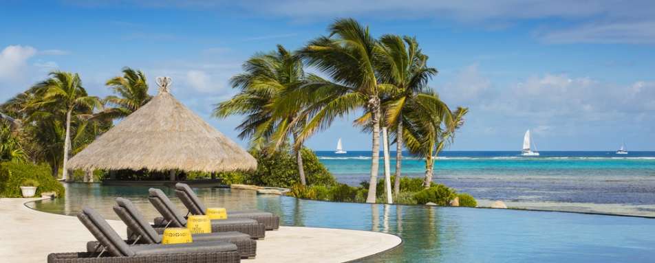 Beach House Loungers and View 