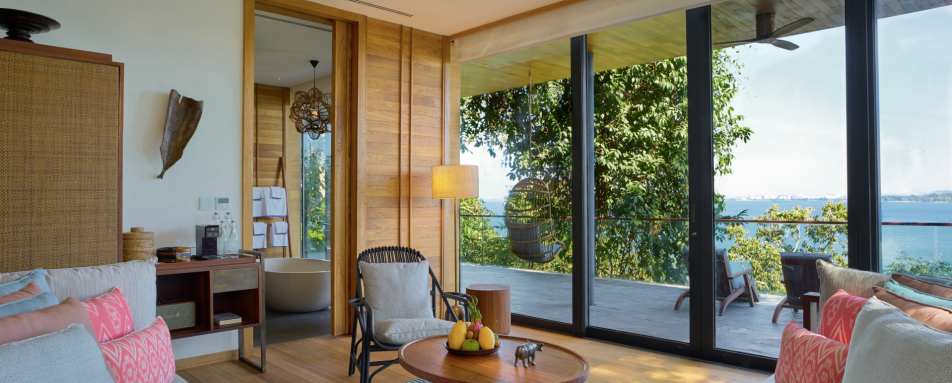 Upstairs Six Senses Krabey Island  