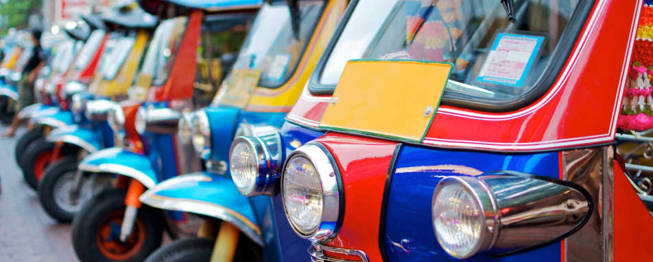 Tuk Tuks - Honeymoon to Indochina