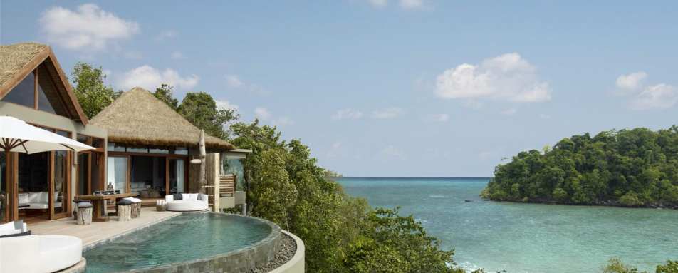Pool deck at Song Saa - The Jewels of Cambodia 