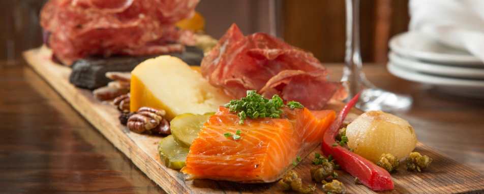 Snacks at Grapes Wine Bar  - Fairmont Banff Springs