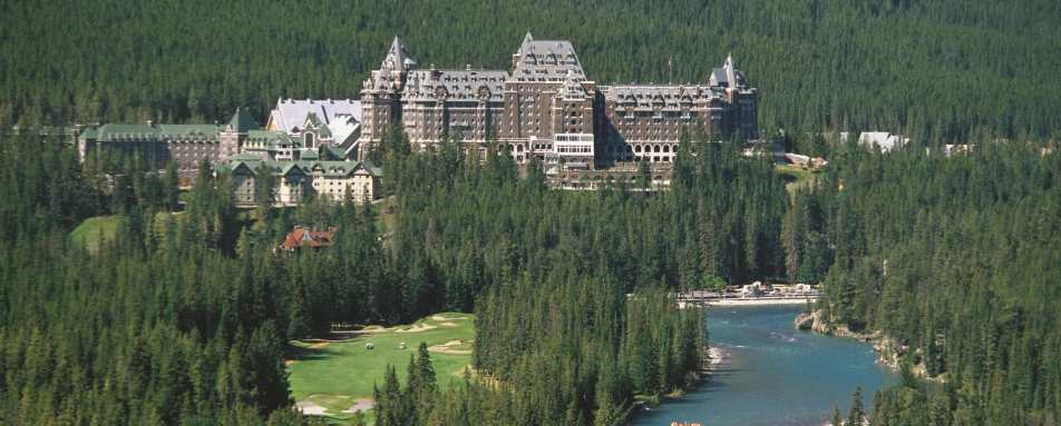 Aerial Views   - Fairmont Banff Springs