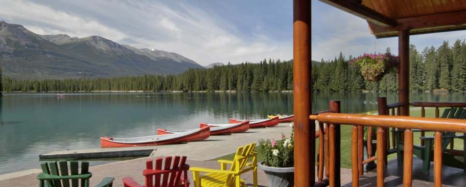 Boathouse at Fairmont Jasper Park Lodge