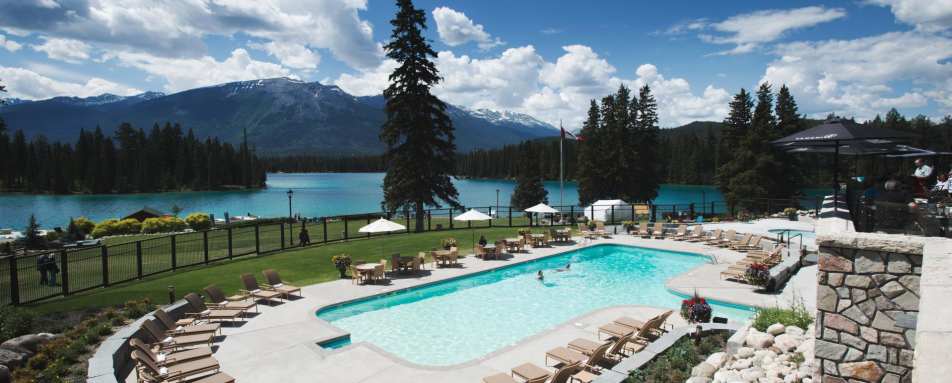 Outdoor Pool - Fairmont Jasper Park Lodge