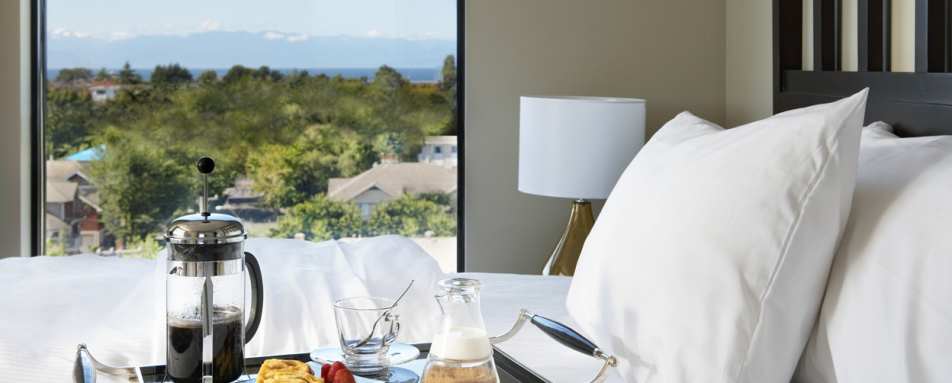 Bedroom at Oswego Hotel