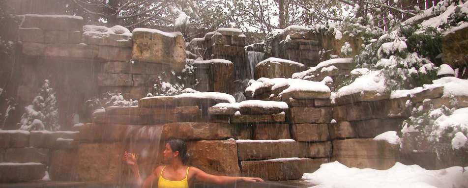 Hot Spring Pool at Pillar and Post Inn
