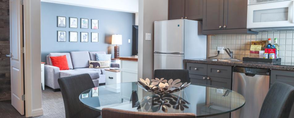 One Bedroom kitchenette - Summit Lodge