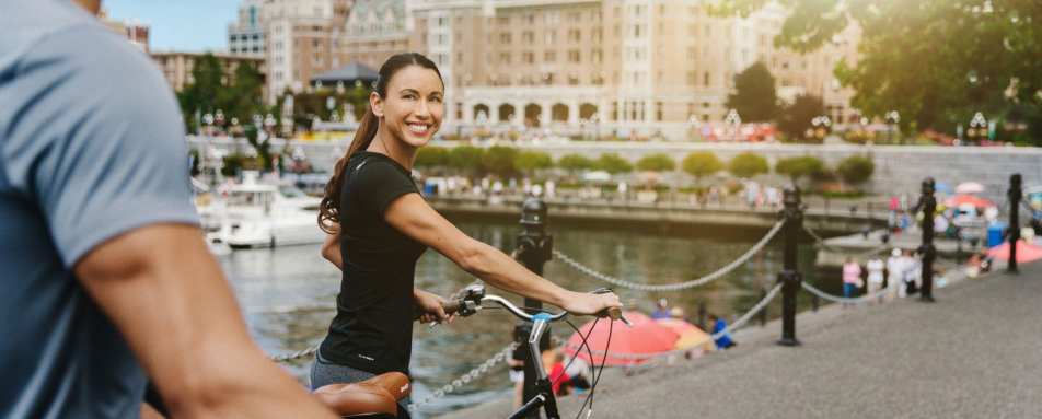 Biking around the Inner Harbour