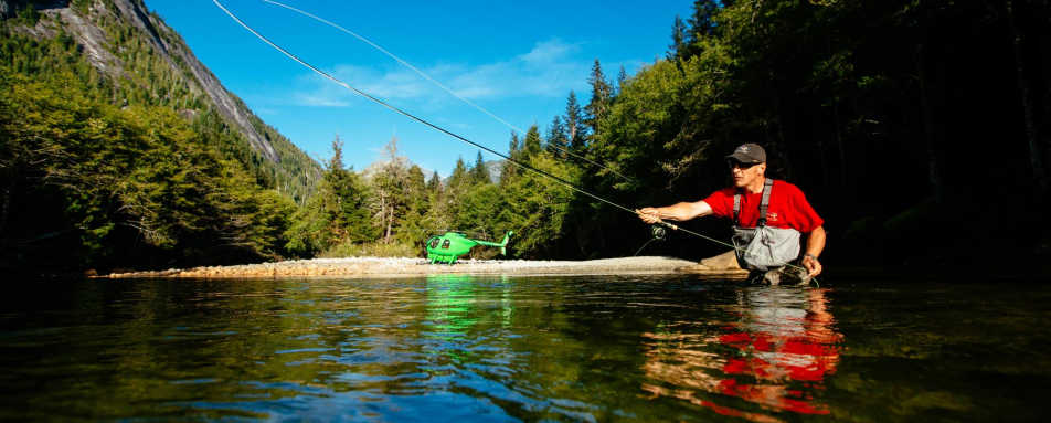 Heli fishing - West Coast Canada In Style