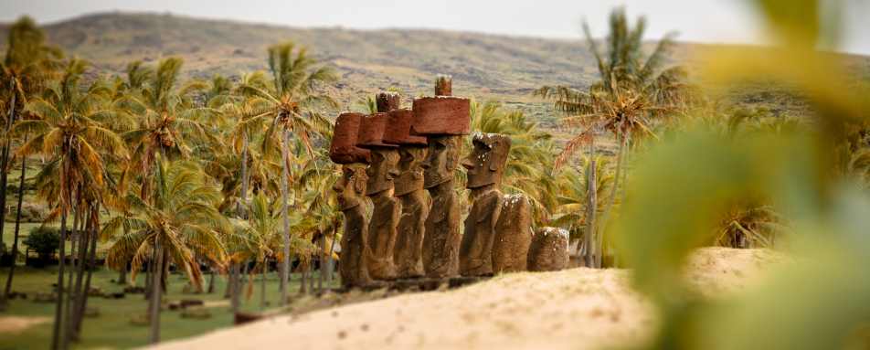 Easter Island landscape 