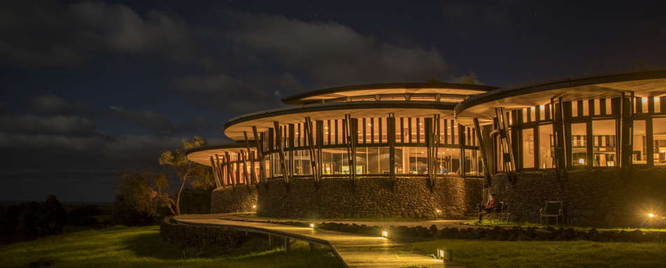 Exterior at night - Explora Rapa Nui  