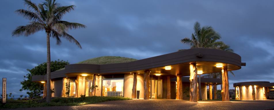 Exterior at Night - Hangaroa Eco Village & Spa