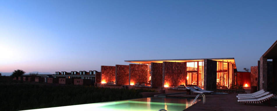 Pool by Night - Tierra Atacama Hotel & Spa