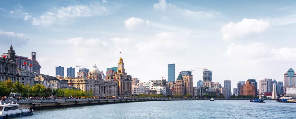 Shanghai City Scape from The River - 