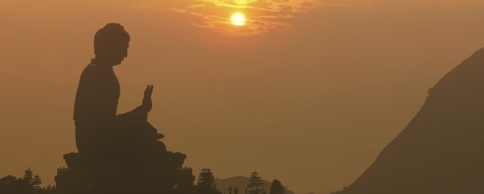 Giant Buddha stature at the Po Lin Monastry - China Explorer