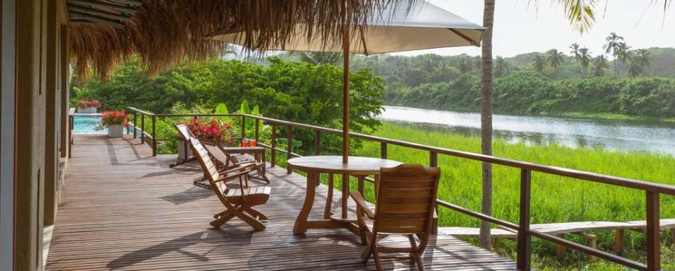 Terrace and river views - Tayrona Private Villa