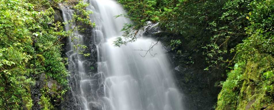 Waterfall near lodge - El Silencio Lodge