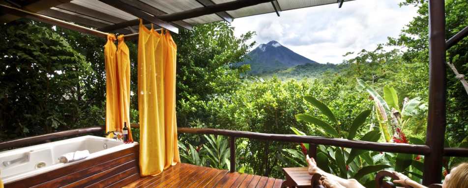 Volcano view from Deluxe Casita 