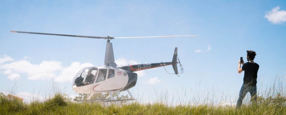 Rio Perdido Hotel - Helicopter 