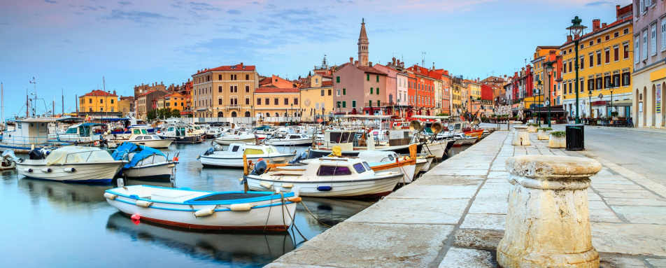 Rovinj harbour - Venice and Croatia
