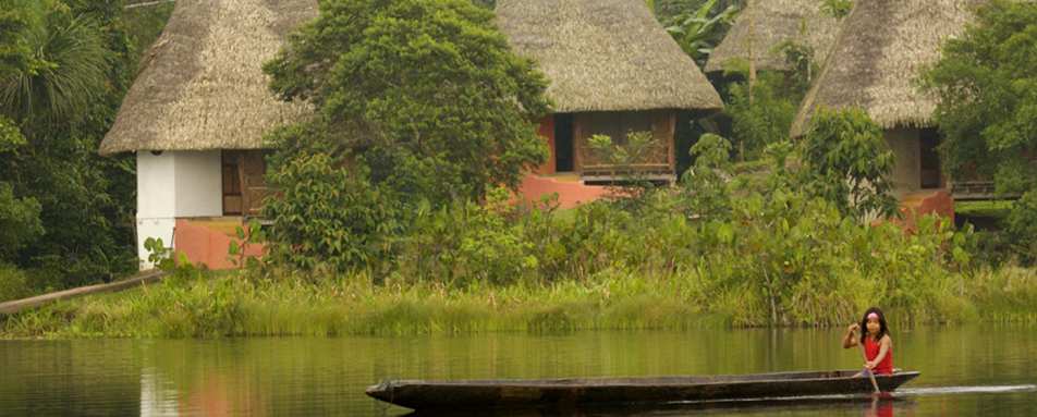 Exterior view of cabañas - Napo Wildlife Centre