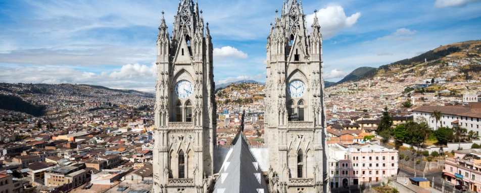Basilica del Voto Nacional in Quito - Quito and Galapagos Honeymoon