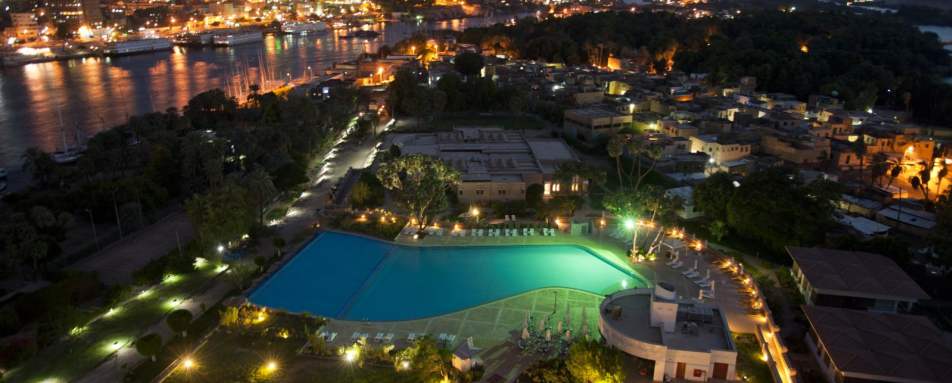 View From Panorama Restaurant - Movenpick Aswan