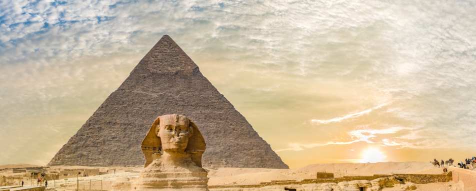 Sphinx and Giza Pyramids 