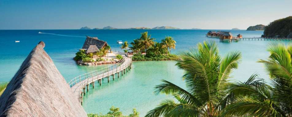 View from Bures - Likuliku Lagoon Resort